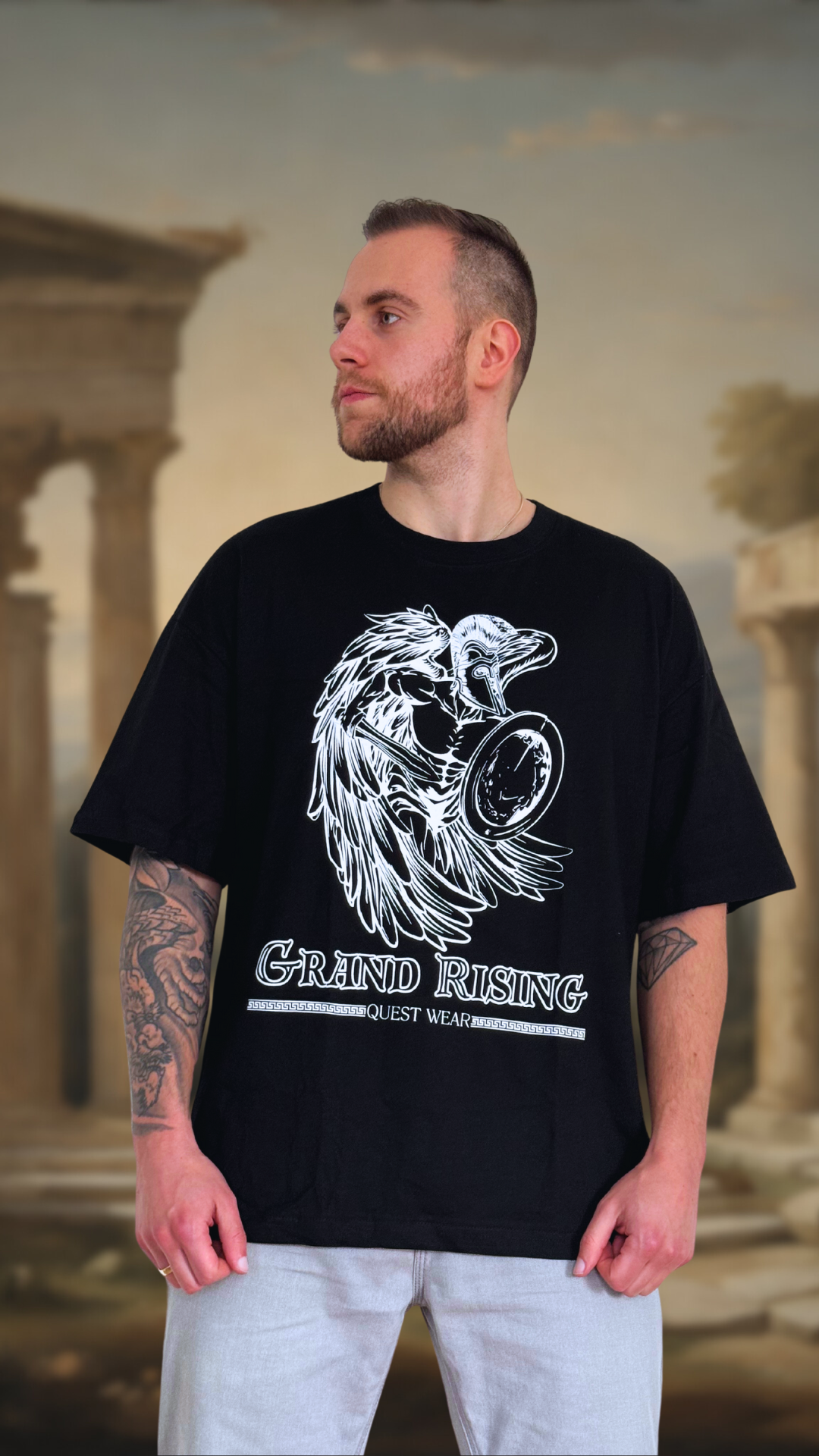 GRAND RISING SPARTA T-Shirt (Oversized)